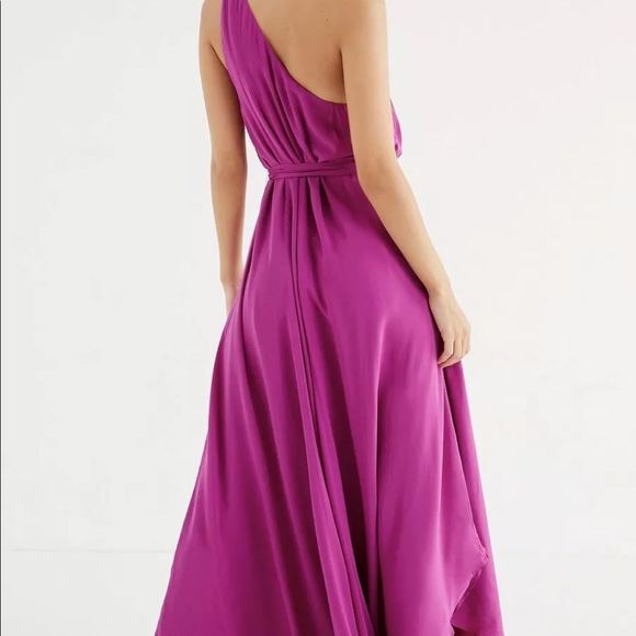 Urban Outfitters Dress Maxi Silky Satin Avery - Picture 4 of 7